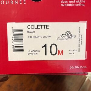 Journee Collection Black Colette Sandals